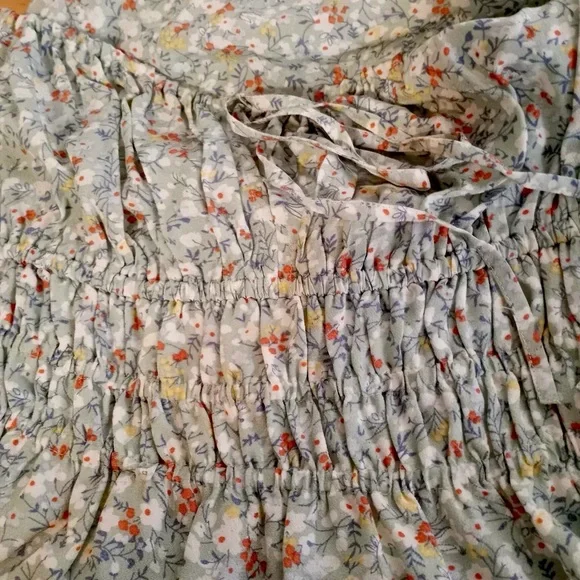 RAILS Green Floral Midi Dress Octavia Ditsy Crepe Strappy Size Small - Picture 10 of 11